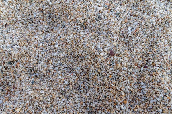Naturalnie zaokrąglone żwiru na brzegu morza, natura tekstura tło wzór — Zdjęcie stockowe