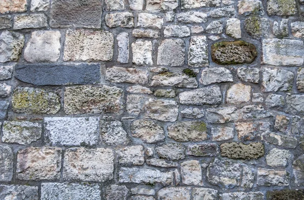 Частина кам'яної стіни замку для фону або текстури — стокове фото