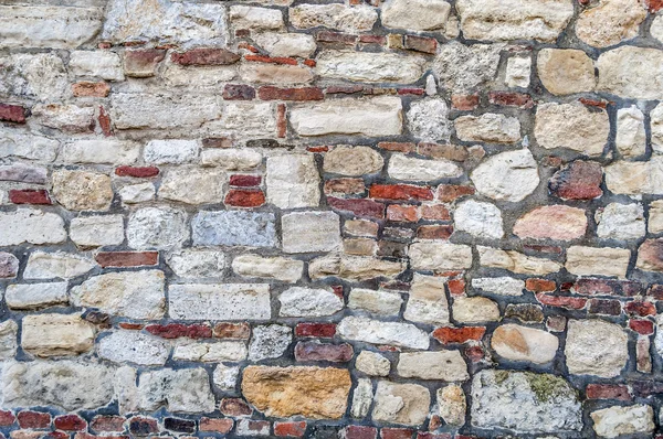 Частина кам'яної стіни, для фону або текстури — стокове фото