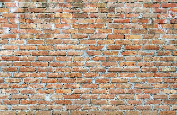 Röd bakgrund av gamla vintage tegelvägg — Stockfoto