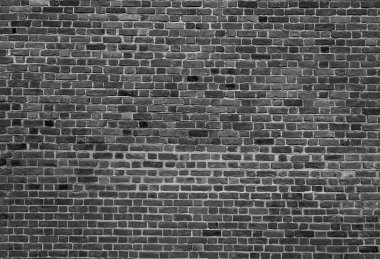 Siyah ve beyaz ackground eski vintage tuğla duvar arka plan