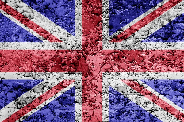 英国国旗与旧纹理 backgorund — 图库照片