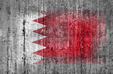 Kuveyt bayrağı arka plan doku gri üzerine beton boyalı