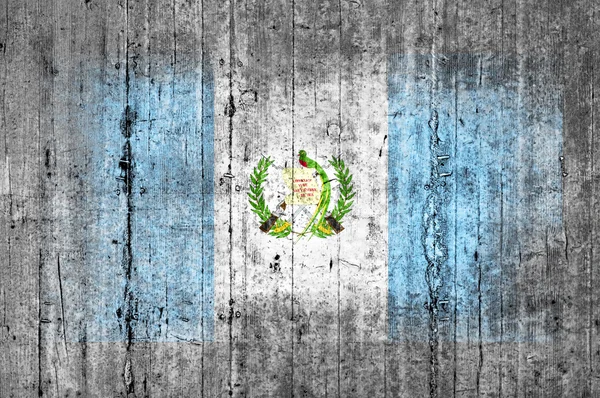 Σημαία της Γουατεμάλας ζωγραφισμένα στο φόντο γκρι υφή σκυροδέματος — Φωτογραφία Αρχείου