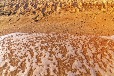 Kum plaj ve Yunanistan, Thassos güneş yakıcı ile dalga
