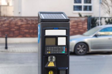 Araba ve otopark makine elektronik ödeme ile 