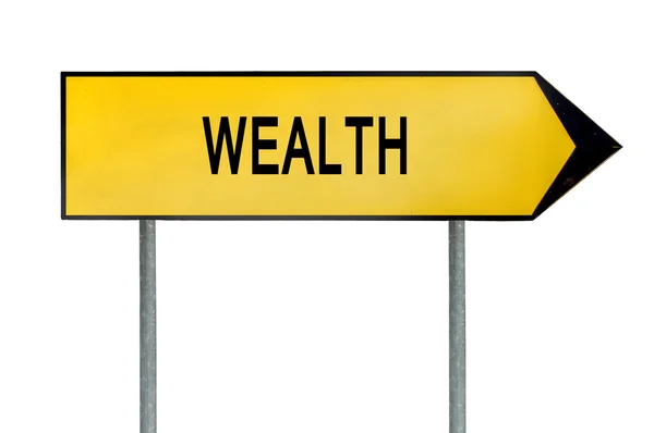 Yellow street concept wealth sign — Stock Photo, Image