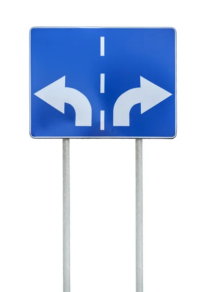 Road sign with opposite arrows on two rod — Stock Photo, Image