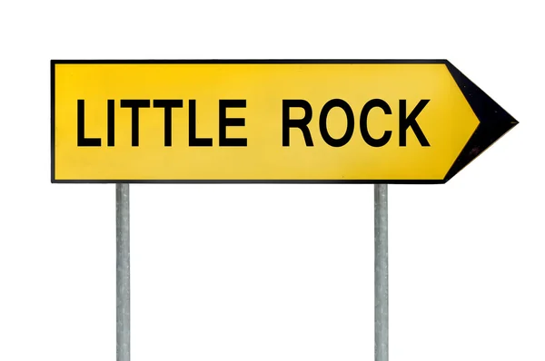 Signo de concepto de calle amarilla Little Rock aislado en blanco — Foto de Stock