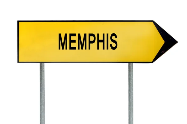 Концепція жовтий вулиці підписати Memphis ізольовані на білому — стокове фото