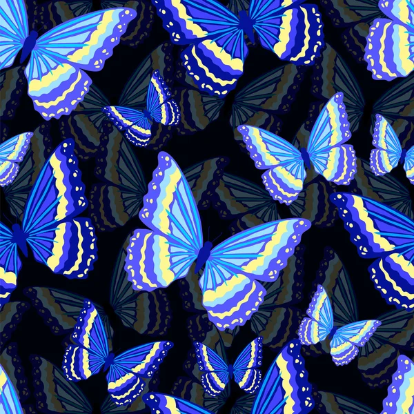 Butterfly. Seamless mönster — Stock vektor