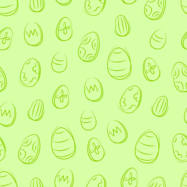 Пасхальные яйца бесшовный узор — стоковый вектор
