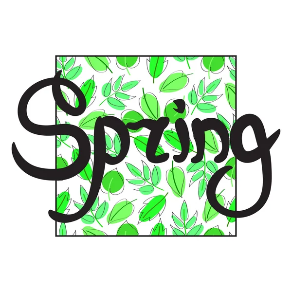 Logo de primavera. Ilustración vectorial . — Vector de stock