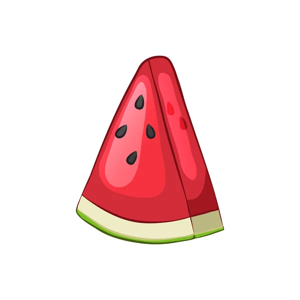 Sliced piece of watermelon. — Stock Vector