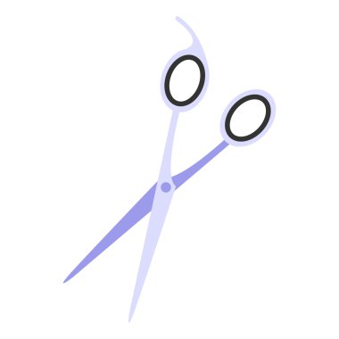 Kuaförlük makas. Düz tasarım.