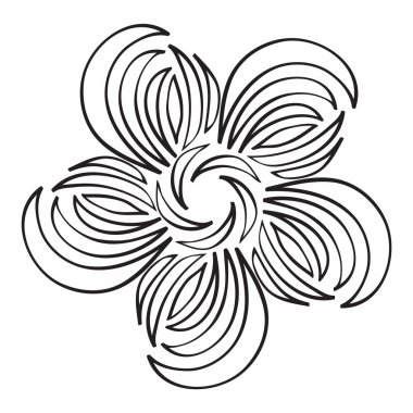 Çiçeksel element vektör illüstrasyonu