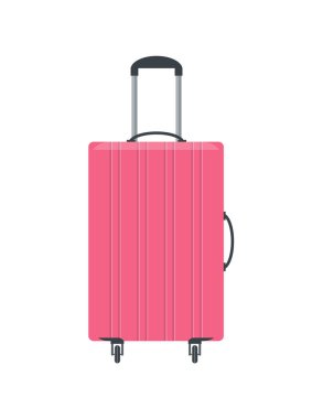 Seyahat çantası beyaz arkaplanda izole edildi