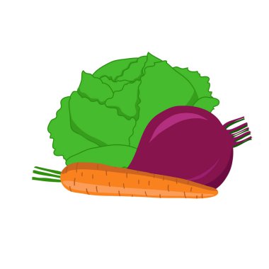 Beyaz arka planda taze sebzeler