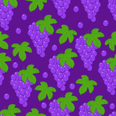 Taze üzümlerle kusursuz desen