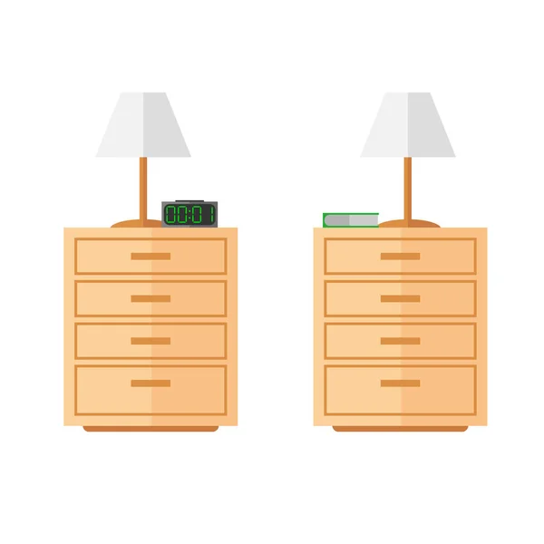 Ilustración Vectorial Muebles Para Hogar — Archivo Imágenes Vectoriales