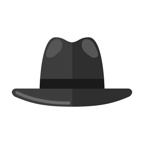 Vektor Illustration Bowler Hatt — Stock vektor