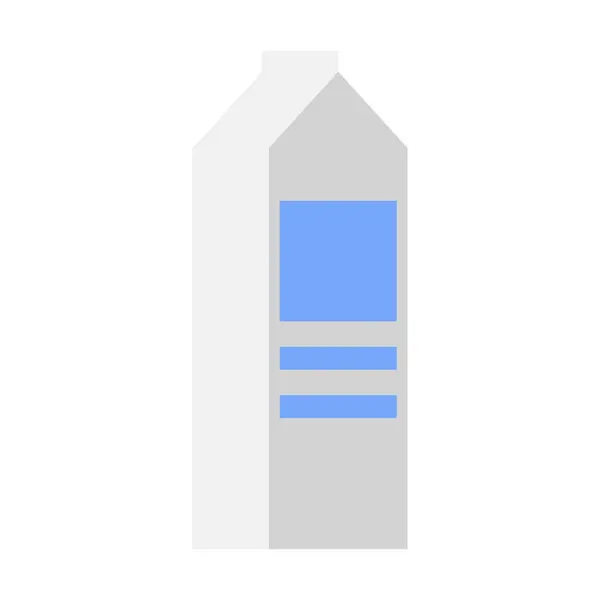 白い背景に牛乳瓶のベクトル図 — ストックベクタ