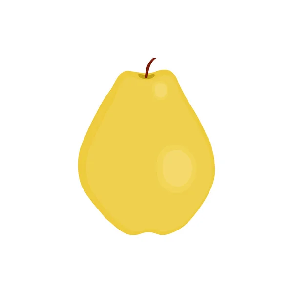 Yellow Pear Icon Cartoon Style Isolated White Background — Stock Vector