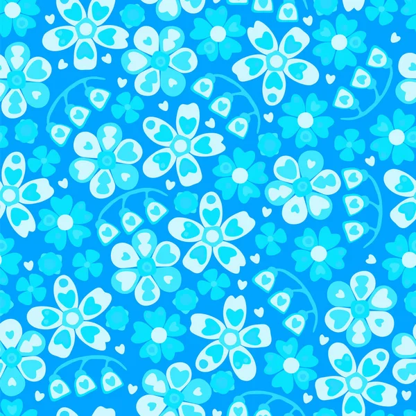 Abstracto Floral Patrón Fondo Vector — Vector de stock