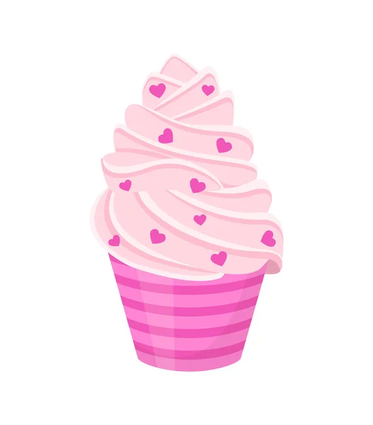 Vector Illustration Cupcake — Stock Vector