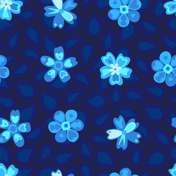 Motif Floral Sans Couture Fond Vectoriel — Image vectorielle