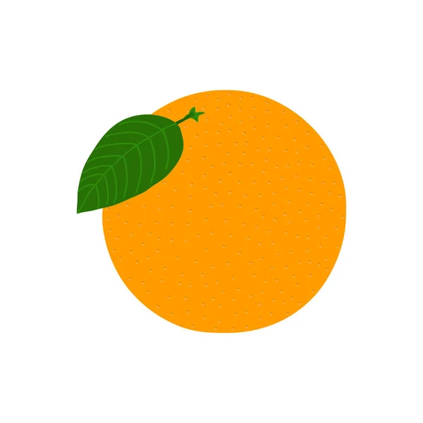 白い背景にオレンジの果実のアイコン — ストックベクタ