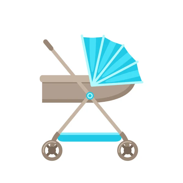 Ícone Carrinho Bebê Estilo Simples Isolado Fundo Branco —  Vetores de Stock