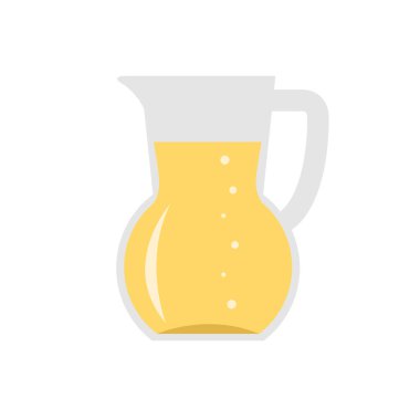 meyve suyu ikonu vektör illüstrasyonlu sürahi