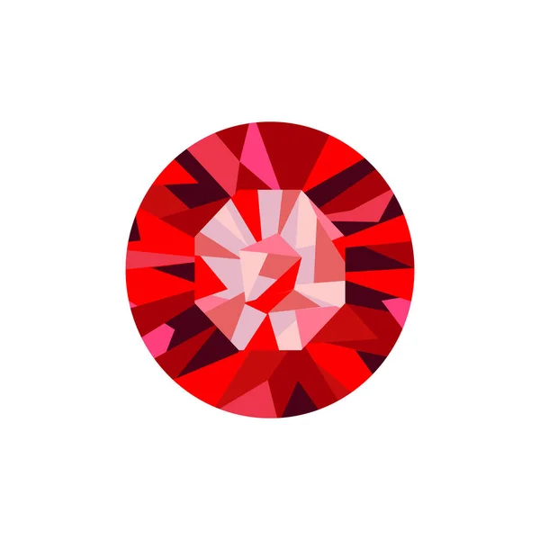 Illustration Vectorielle Diamant Rouge — Image vectorielle