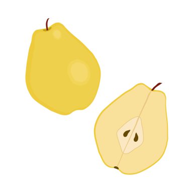 Sarı armutların vektör çizimi