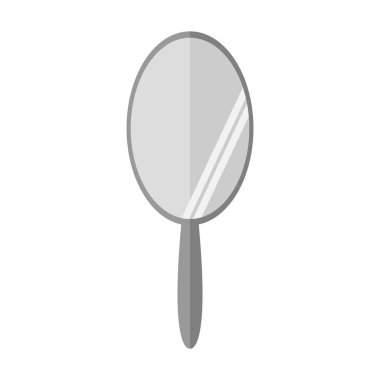 beyaz arkaplan vektör illüstrasyonunda ayna simgesi