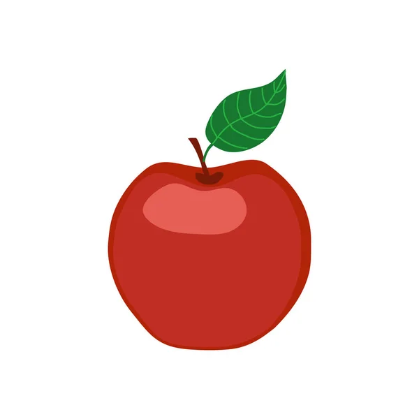 Icône Pomme Illustration Vectorielle — Image vectorielle