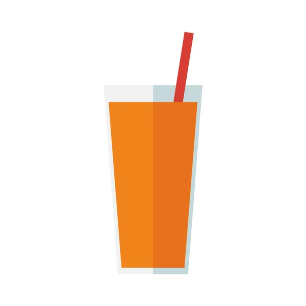 Vaso Jugo Icono Vector Ilustración — Vector de stock