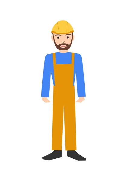 Arbeiter Avatar Charakter Vektor Illustration Design — Stockvektor