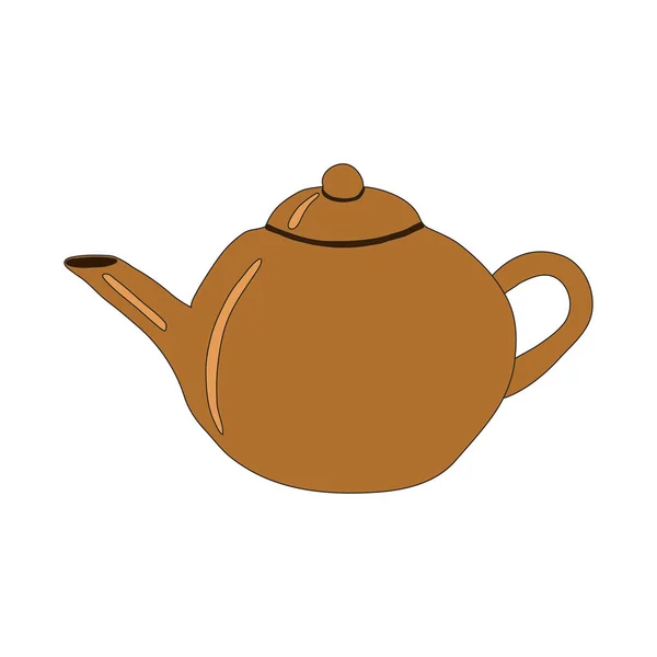 Teapot Icon Vector Illustration — Stock Vector