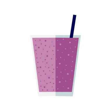 vektör düz renk içecek simgesi, beyaz üzerinde izole