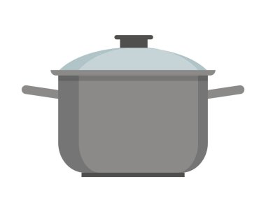 Mutfak tencere ikonu vektör illüstrasyon grafik tasarımı