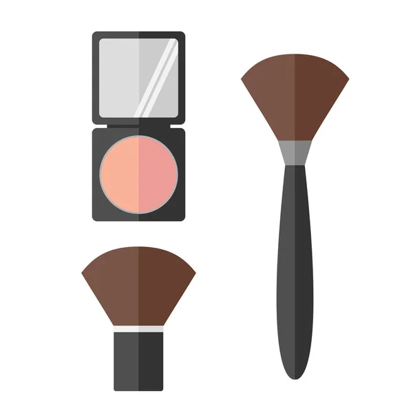 Maquillage Des Icônes Cosmétiques Ensemble Illustration Plate Des Icônes Vectorielles — Image vectorielle