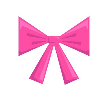 Beyaz arkaplanda izole edilmiş pembe papyon