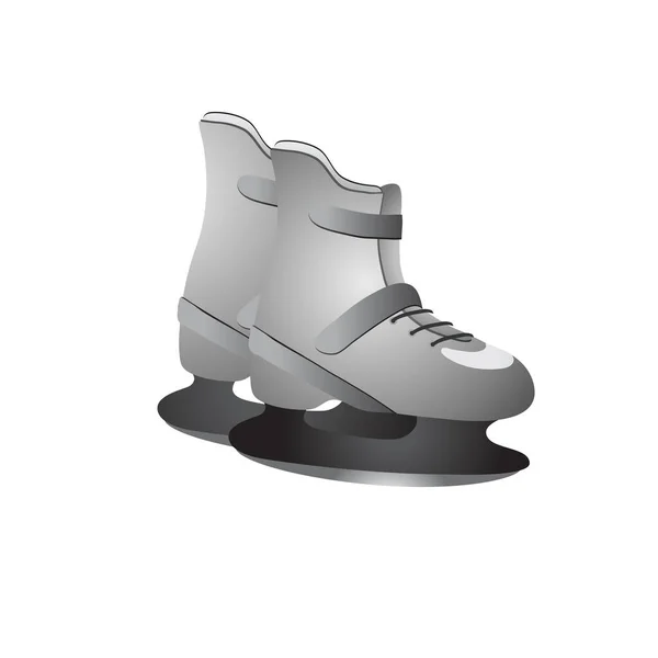 Vector Illustration Single Isolated Skates Icon — Stock Vector