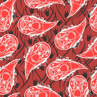 Şalsız desenli. vektör illüstrasyonu