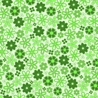 Bir sürü çiçekli kusursuz bir desen.