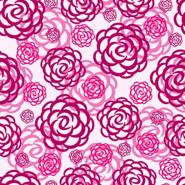 Tasarımınız için çiçek açan çiçeklerin kusursuz vektör arkaplanı