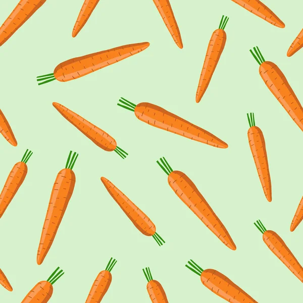 Морковь Бесшовная Модель Векторная Иллюстрация — стоковый вектор