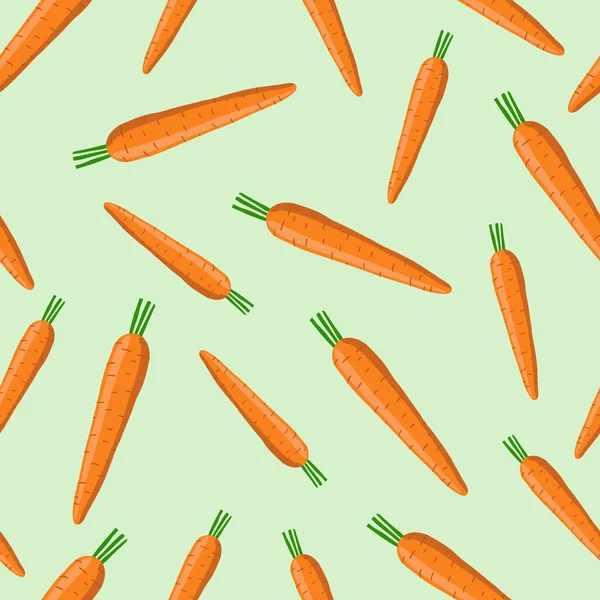 Carota Modello Senza Cuciture Illustrazione Vettoriale — Vettoriale Stock